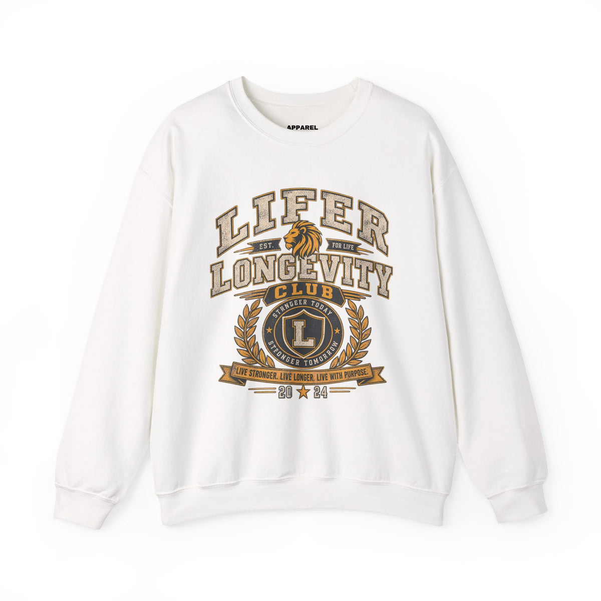 LIFER Longevity Club • Stronger Today Stronger Tomorrow - Athletic Vintage Design